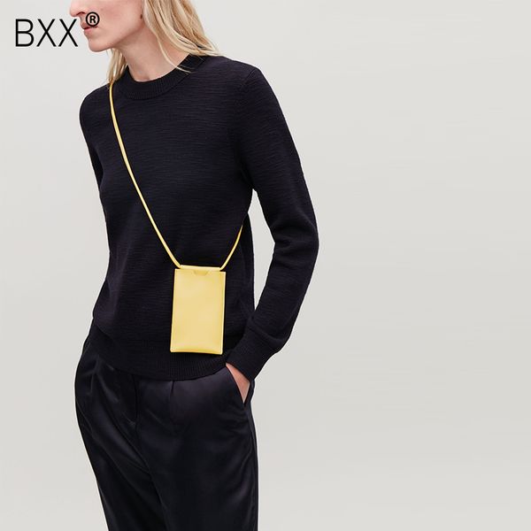 

bxx] 2020 new arrival woman mint green pu leather single strap casual soft can hold on phone messenger crossbody bags oe553