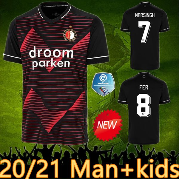 

2021 feyenoord soccer jersey berghuis football shirt jorgensen kokcu camisa de futebol sinisterra camiseta de futbol toornstra maillot foot, Black;yellow