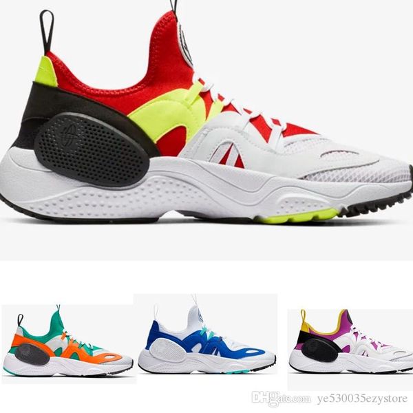 

2019 men women huarache e.d.g.e txt qs running shoes huaraches 7 edge triple black white athletic sport outdoor sneakers 36-45