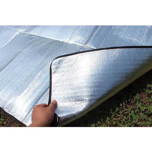

new waterproof aluminum foil camping mat foldable folding sleeping picnic beach mattress outdoor mat pad w22524
