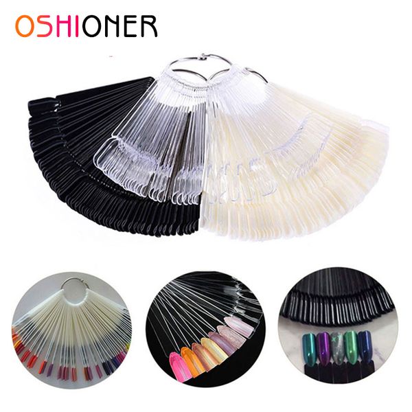 

false nails nail tips full cover practice fake polish fan nature art plastic transparent black show, Red;gold