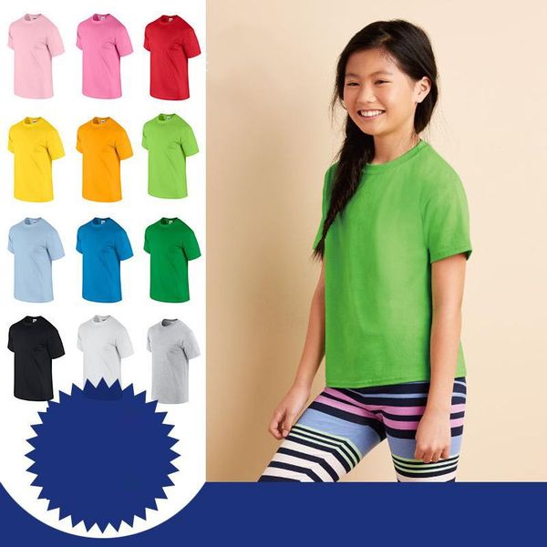 

brand new kids cotton solid t-shirts short sleeve tees for kid, White;black