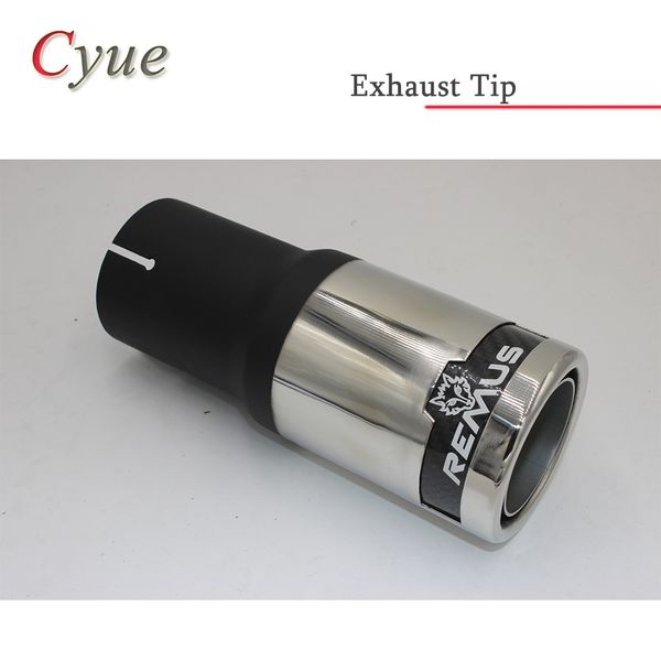 

1 piece inlet 63mm outlet 89mm 304 stainless steel universal remus car rear exhaust pipe tail muffler tip for