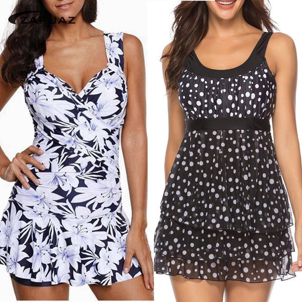 

2020 ретро печати размер монокини купальники юбка женщины ruched животика управления купальники шорты plus монокини женщины купальники плать, White;black