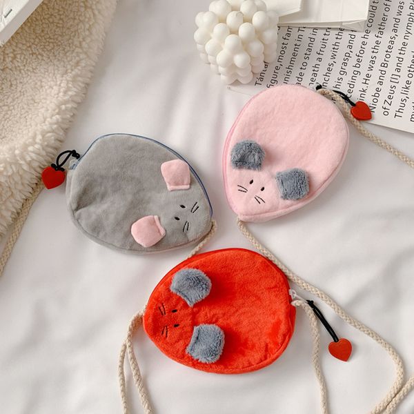 

2020 new style children fashion creative shoulder bag zodiac rat modeling mao rong bao western style princess accessories should