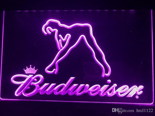 

A133b-Budweiser Exotic Dancer Stripper Bar LED Neon Light Войти