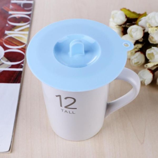 

silicone cup lid reusable anti-dust leakproof insulation bowl cup cover suction sealing coffee cup lid caps thermal insulation