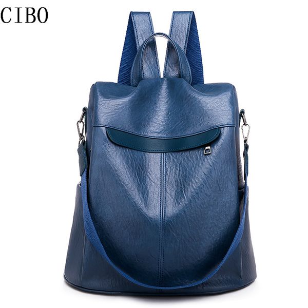

new anti-theft multifunction backpack women soft leather bagpack mochila feminina college style school bags for teenager girls