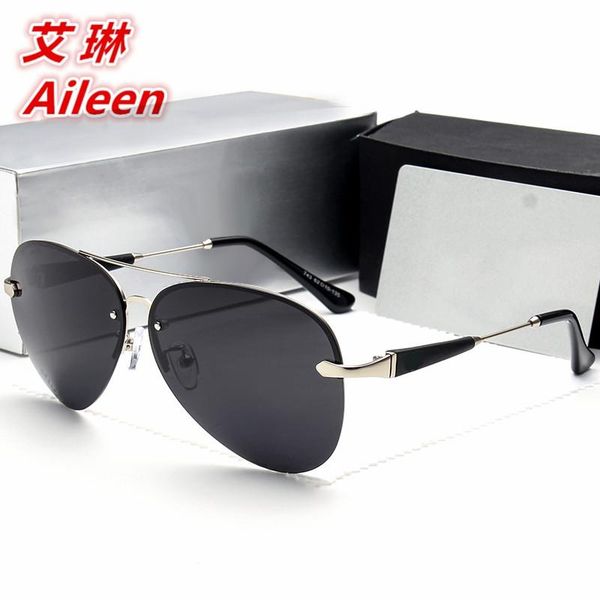 

оптовая продажа-новый модельер солнцезащитные очки мужские поляризованные солнцезащитные очки бескаркасные вождения уф зеркало 743 серии бен, White;black