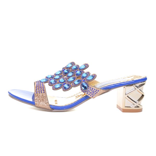 

2019 bling platform slides crystal summer high heels casual slippers slip on fashion shoes woman xwz3481, Black