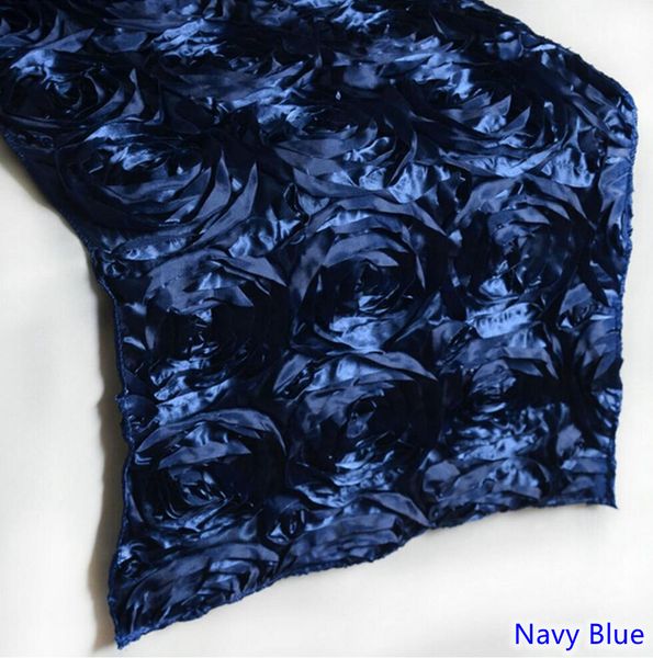 

13 colours wedding table runner rose embroider rosette table decoration runner l banquet party