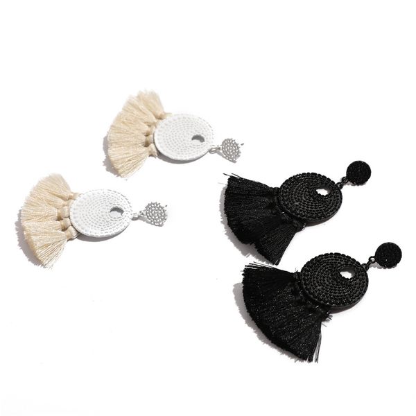 

европа сша популярные ретро сектор серьги кисточкой женская личность преувеличены серьги темперамент модные женские аксессуары подарок, Silver