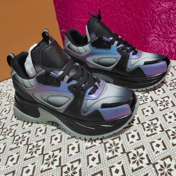 

2020 retro mens women thick-soled sports breathable sneakers fashion luxury designer casual shoes sneakers outdoor boots daddy shoes type1, Black