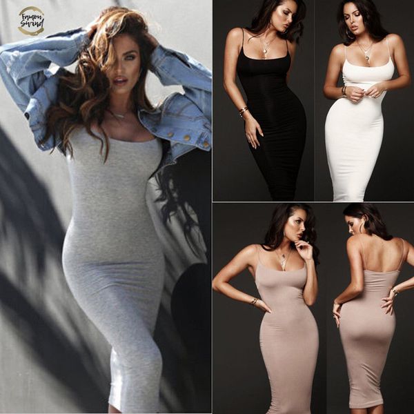 

women dress summer dresses casual tight cocktail party dress halter sleeveless sheath/column bodycon drop shipping, Black;gray