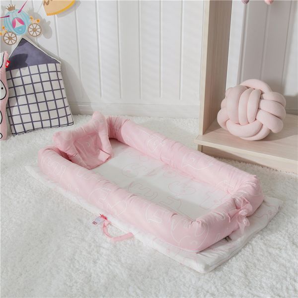 

elephant print multi-function portable baby crib newborn bionic uterus bed travel baby nest cot without quilt