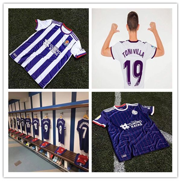 

19 20 real valladolid occer jer ey and kid kit 2019 2020 real valladolid home away football hirt cami a de futebol hort leeve uniform