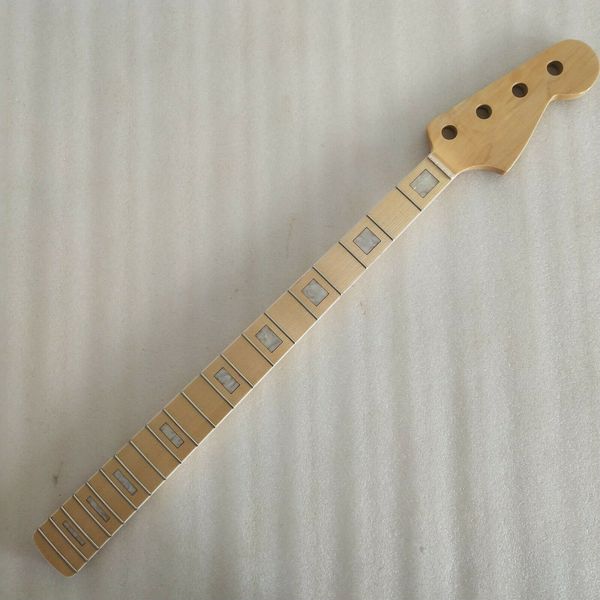 

maple 20 frets neck for electric jazz bass guitar neck replacment 4 string gloss