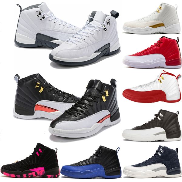 

12 basketball shoes for mens 12s dark grey reverse taxi winterized gym red flu game fiba the master db game royal sport sneakers