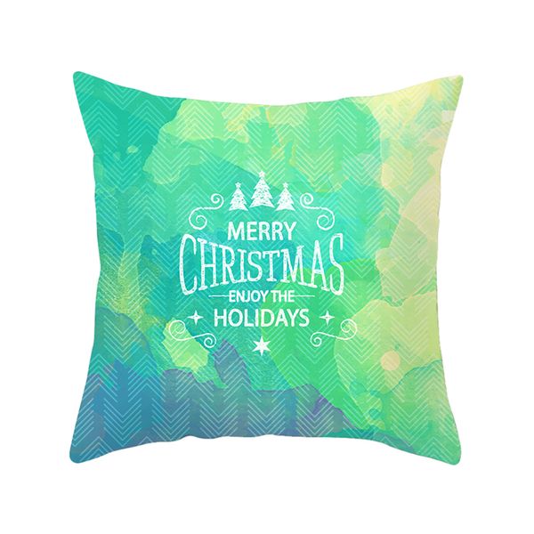 

45*45cm christmas cushion cover style santa claus xmas gifts greetings sofa home decor decorative pillow case merry xmas present