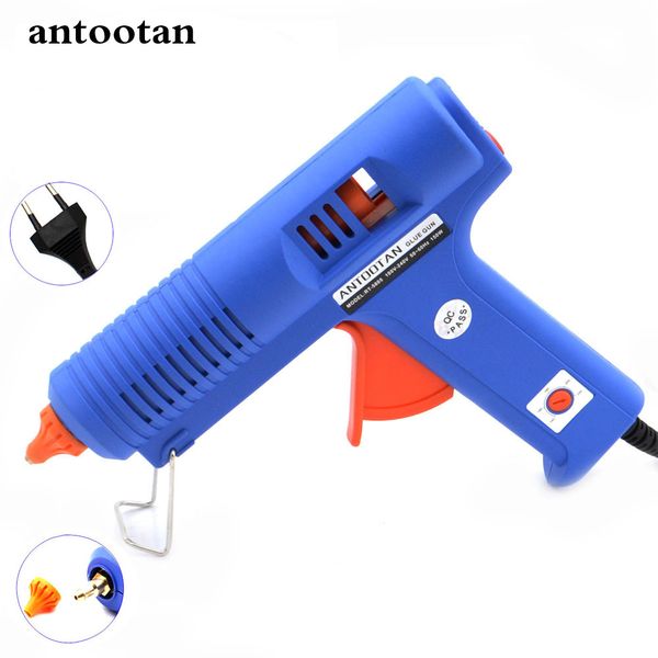 

150w eu plug bule melt glue gun with temperature tool industrial guns thermo gluegun repair 1pc 11mm stick