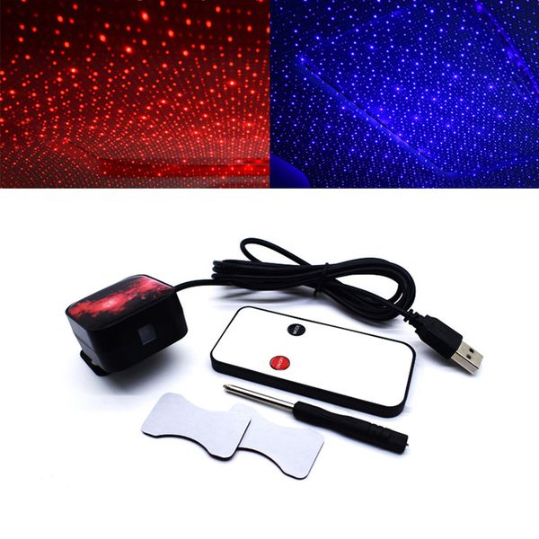 

car interior led light rotating car projection lamp starry sky voice control ambient night lamp decorative auto accessories