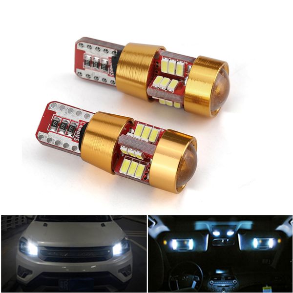 

2pcs 4014 smd t10 led cabus-ready 12v 6000k 6w led w5w 194 164 168 clearance lights license plate light turn signal lights a2