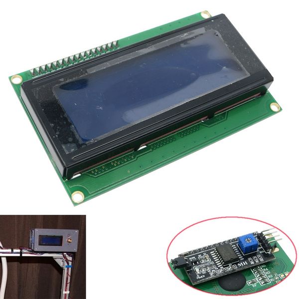 

eleg-blue serial iic i2c twi 2004 20x4 character 5v lcd module display for arduino
