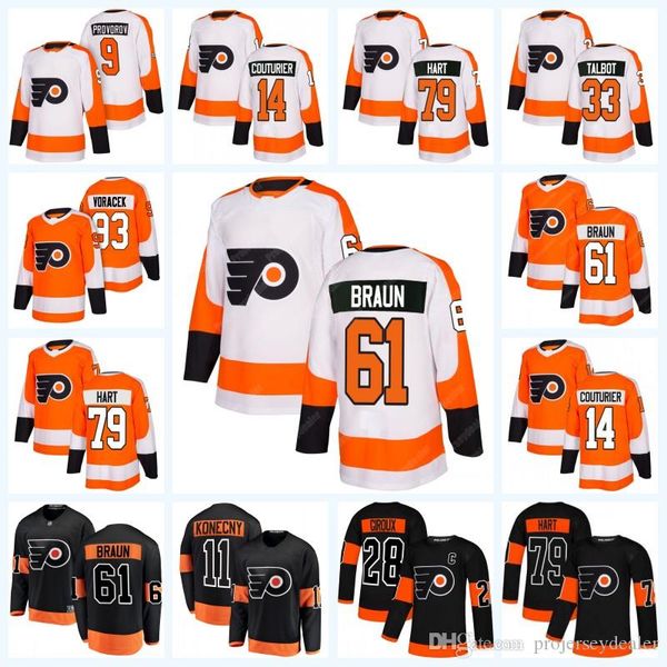 

33 Cam Talbot Philadelphia Flyers Cam York Marleau Justin Braun Carter Hart Claude Giroux Couturier Voracek Gostisbehere Patrick Jersey
