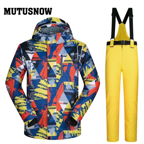 

2019 new ski snowboard suit men windproof waterproof thick snow snowboard jacket men and pants winter outdoor ski jackets brands