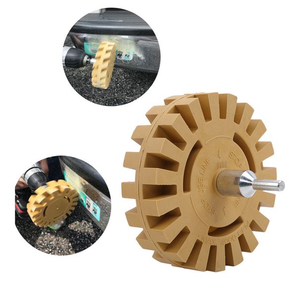 

rubber eraser wheel for remove car glue adhesive sticker auto repair paint tool pneumatic degumming disc