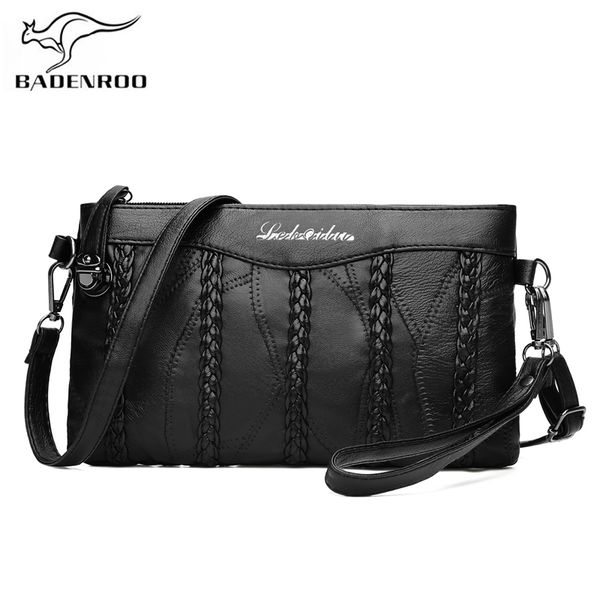 

badenroo genuine sheepskin leather women's bag clutch shoulder messenger bags casual female crossbody bags embrayage sac bolsas