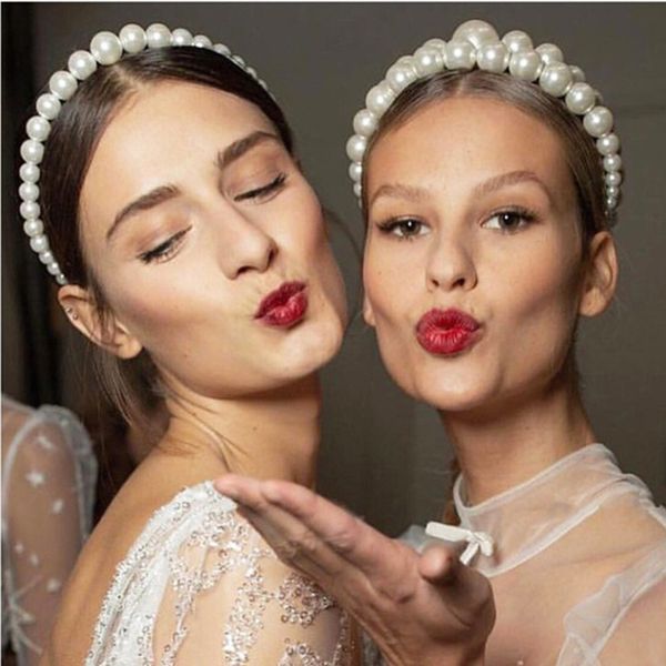 

ymyw fashion design headband women hair accessories imitation pearls hairband girls elegant wedding hair band headwear bijoux