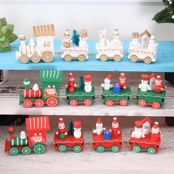 

mini cute train wood new year party atmosphere ornament tools kids gift christmas home festival decoration suppliers accessories
