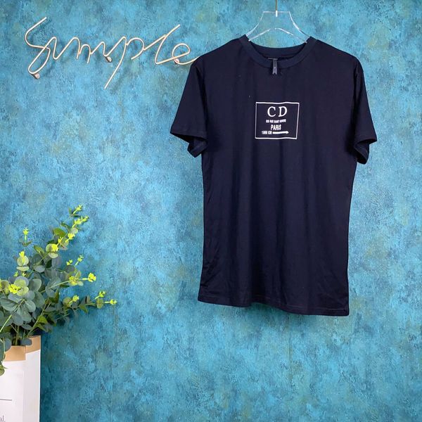 

2020ss весной и летом новый высококачественный хлопок печати короткий рукав круглый шею панель t-shirt размер: -l-xl-xxl-xxxl цвет: черный, White;black