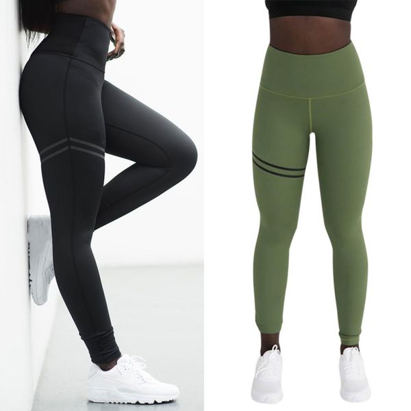 

full length pants fitness yoga pants women high waist stretch skinny running track quick-dry breathable fitness, White;red