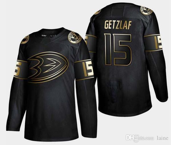 

2019 anaheim ducks golden edition 15 ryan getzlaf jersey 9 paul kariya customize any number any name hockey jerseys, Black;red