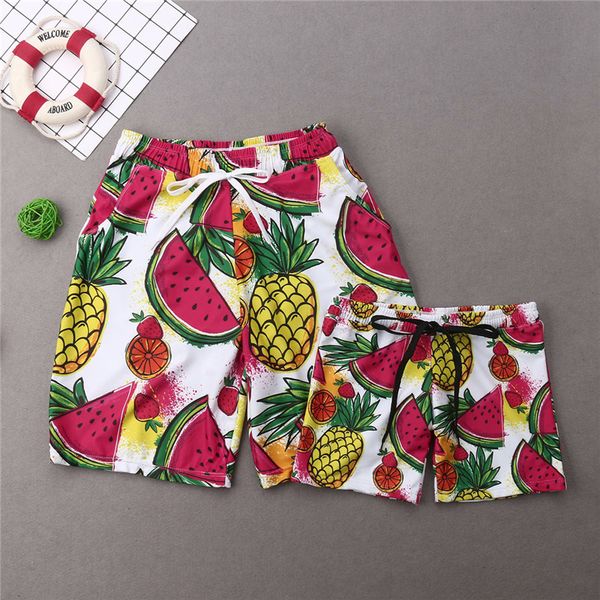 

family matching swimwear men boy trunks shorts women girl bikini set mother father kid bathing suit fruits swimsuit beachwear