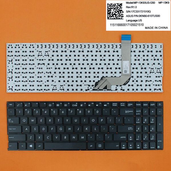 

us english keyboard uu. keyboard lapfor asus x542ba x542 x542b
