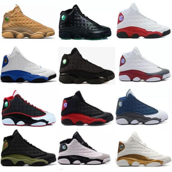 

wholesale women shoes 13 men basketball shoes bred navy game hologram grey toe flint grey 13s athletics sports sneakers boots