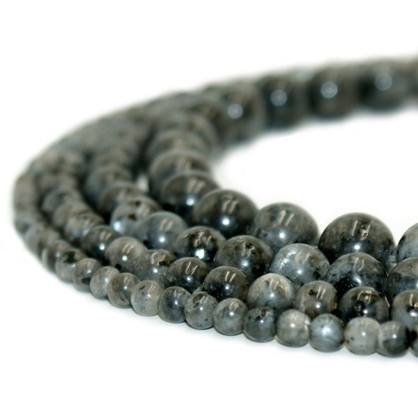 4mm 15/'/' Nature Labradorite Pierre Charms Perle Ronde Vrac