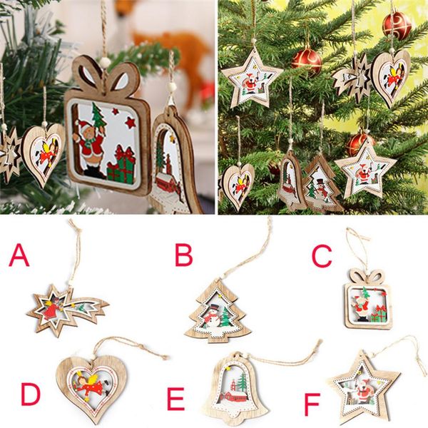 

christmas wooden hanging decor christmas tree ornament for home decoration supplies