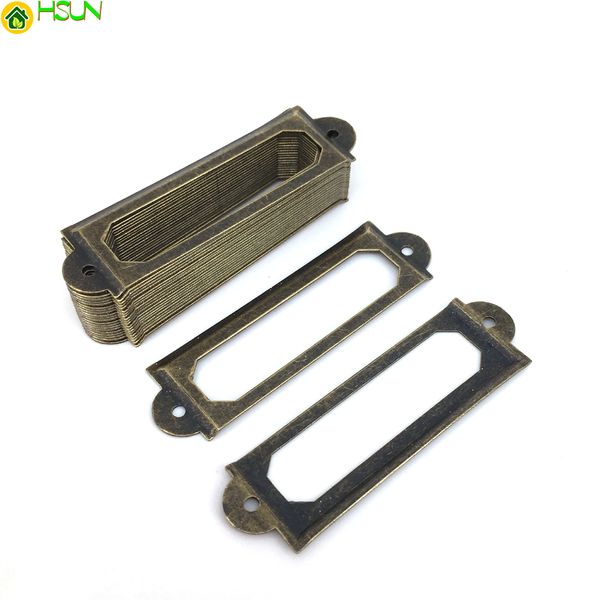 2019 Antique Bronze Finish Filing Cabinet Label Holders Drawer