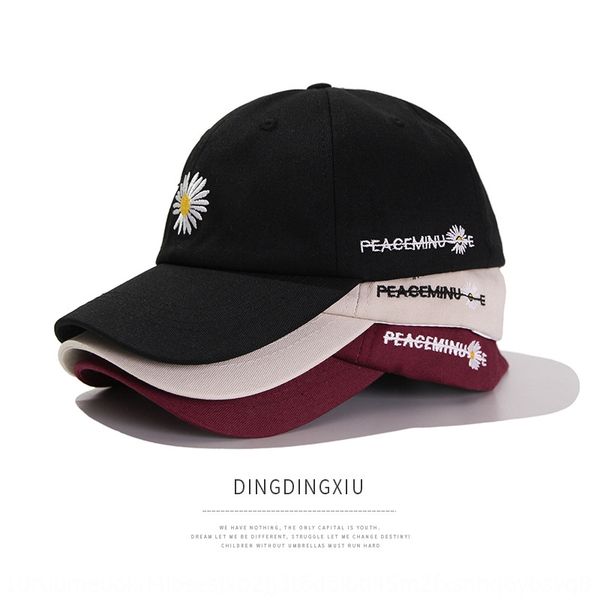 

2020 hat female embroidered daisy baseball embroidered baseball cap male sun cap, Blue;gray