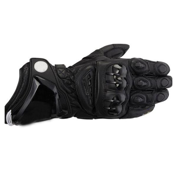 

motorcycle dirt bike riding off-road motocross locomotive leather gloves, Black