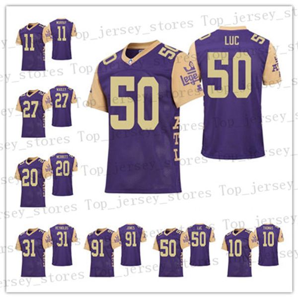 

custom aaf atlanta legends any name number 65 avery gennesy 64 freddie burden jake sutherland keith towbridge bug howard football jerseys, Black