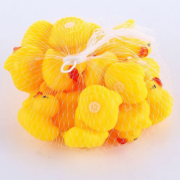

100pcs baby bath rubber duck duckie baby shower water toys swimming pool floating squeaky rubber duck toys for children gifts