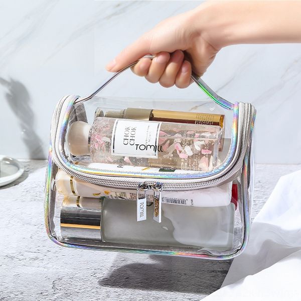 

female portable travel wash transparent large capacity ins wind women's super fire cosmetic storage bag cosmetic bag