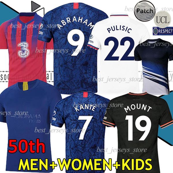 

Таиланд PULISIC Канте ABRAHAM LAMPARD MOUNT трикотажные изделия футбола 2019 2020 Виллиан Жиру # 18 Camiseta футбольных комплектов рубашки 19 20 MEN WOMEN К.И.