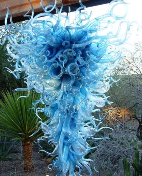 

modern lamps design blue colored blown-glass chandeliers lighting home l indoor hand blown glass chandelier