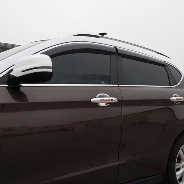 

for crv 2012-2016 abs plastics window visors awnings wind rain sun deflector visor guard vent exterior decoration